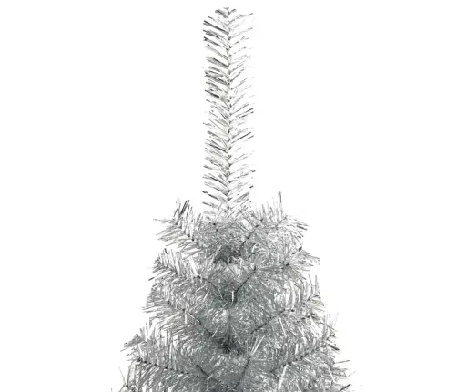 Tehis Pre-Lit Jõulupuu Koos 300 Led-Iga Hõbedane 180 Cm Pet