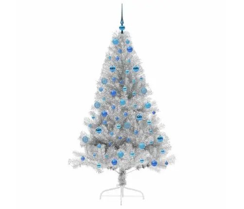 Mākslīgais Led Ziemassvētku Eglīte Sudraba 180 Cm Pet Vidaxl
