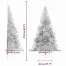 Mākslīgais Led Ziemassvētku Eglīte Sudraba 210 Cm Pet Vidaxl Mākslīgais Led Ziemassvētku Eglīte Sudraba 210 Cm Pet Vidaxl