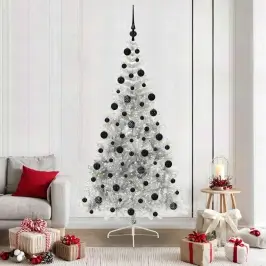 Tehis Pre-Lit Jõulupuu Koos 300 Led-Iga Hõbedane 210 Cm Pet