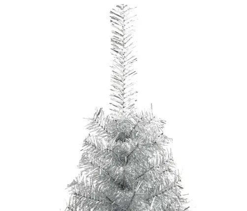 Mākslīgais Led Ziemassvētku Eglīte Sudraba 240 Cm Pet Vidaxl