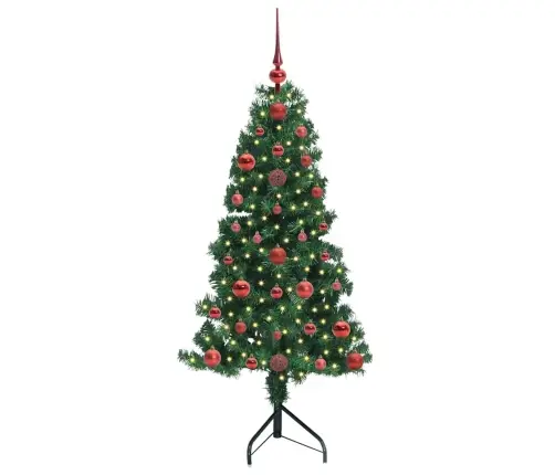 Kampinis Dirbtinis Kalėdų Medis Žalia 120 Cm Pvc Ir Metalas