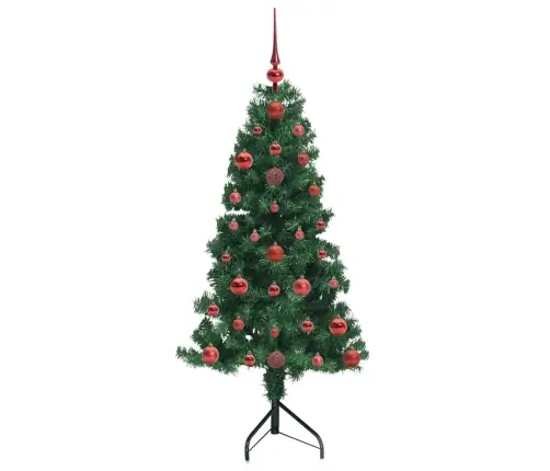 Kampinis Dirbtinis Kalėdų Medis Žalia 120 Cm Pvc Ir Metalas