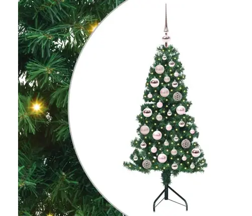 Kampinis Dirbtinis Kalėdų Medis Žalia 120 Cm Pvc Ir Metalas