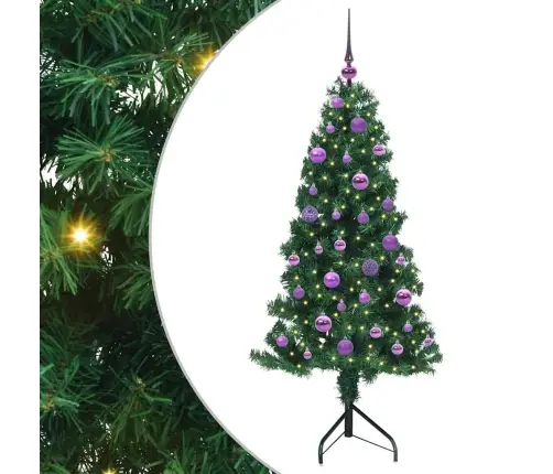 Nurgas Kunstlik Jõulupuu Roheline 150 Cm Pvc Ja Metall