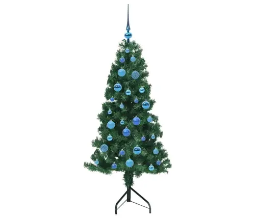 Kampinis Dirbtinis Kalėdų Medis Žalia 150 Cm Pvc Ir Metalas Kampinis Dirbtinis Kalėdų Medis Žalia 150 Cm Pvc Ir Metalas