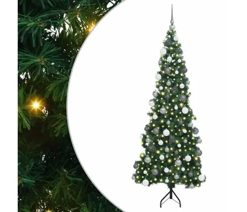 Stūra Mākslīgais Ziemassvētku Koks Zaļa 180 Cm Pvc Un Metāls Vidaxl Stūra Mākslīgais Ziemassvētku Koks Zaļa 180 Cm Pvc Un Metāls Vidaxl