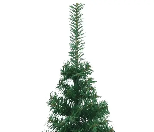 Stūra Mākslīgais Ziemassvētku Koks Zaļa 180 Cm Pvc Un Metāls Vidaxl
