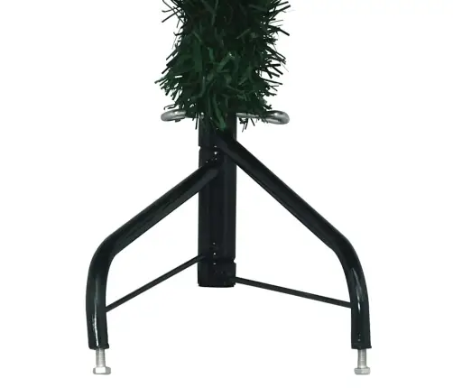 Stūra Mākslīgais Ziemassvētku Koks Zaļa 180 Cm Pvc Un Metāls Vidaxl