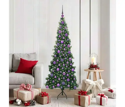 Kampinis Dirbtinis Kalėdų Medis Žalia 180 Cm Pvc Ir Metalas