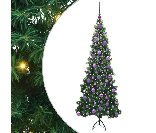 Kampinis Dirbtinis Kalėdų Medis Žalia 180 Cm Pvc Ir Metalas