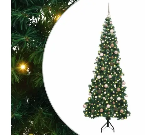 Nurgas Kunstlik Jõulupuu Roheline 210 Cm Pvc Ja Metall