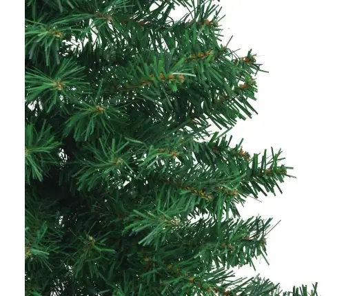 Kampinis Dirbtinis Kalėdų Medis Žalia 210 Cm Pvc Ir Metalas Kampinis Dirbtinis Kalėdų Medis Žalia 210 Cm Pvc Ir Metalas