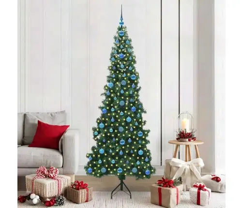 Nurgas Kunstlik Jõulupuu Roheline 210 Cm Pvc Ja Metall