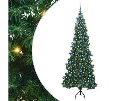 Nurgas Kunstlik Jõulupuu Roheline 210 Cm Pvc Ja Metall