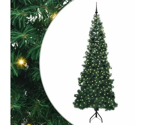 Kampinis Dirbtinis Kalėdų Medis Žalia 240 Cm Pvc Ir Metalas