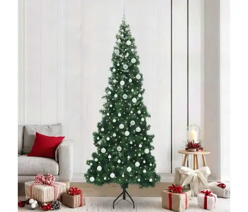 Nurgas Kunstlik Jõulupuu Roheline 240 Cm Pvc Ja Metall