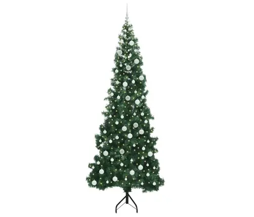 Nurgas Kunstlik Jõulupuu Roheline 240 Cm Pvc Ja Metall