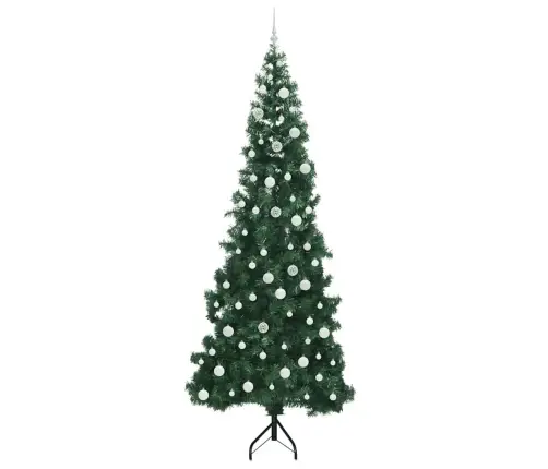 Nurgas Kunstlik Jõulupuu Roheline 240 Cm Pvc Ja Metall