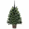 Tehisjõulupuu Koos 150 Led-Iga Roheline 75 Cm Pe Ja Pvc