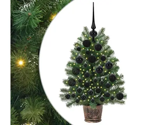 Tehisjõulupuu Koos 150 Led-Iga Roheline 75 Cm Pe Ja Pvc