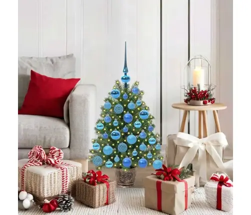 Mākslīgā Ziemassvētku Eglīte Su 150 Led Zaļa 65 Cm Pe Un Pvc Vidaxl