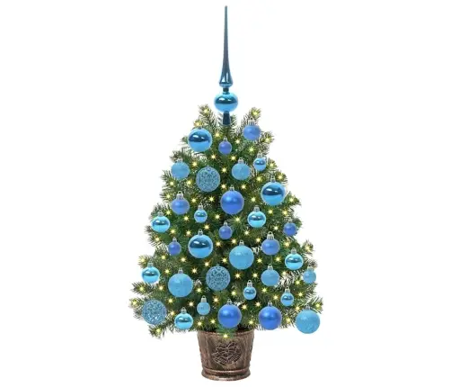 Mākslīgā Ziemassvētku Eglīte Su 150 Led Zaļa 65 Cm Pe Un Pvc Vidaxl