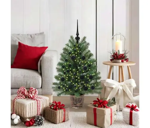 Mākslīgā Ziemassvētku Eglīte Su 150 Led Zaļa 90 Cm Pe Un Pvc Vidaxl