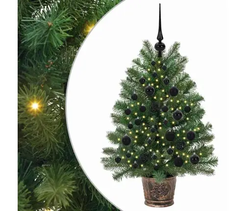 Mākslīgā Ziemassvētku Eglīte Su 150 Led Zaļa 90 Cm Pe Un Pvc Vidaxl