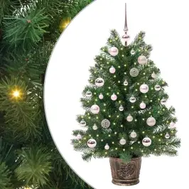 Mākslīgā Ziemassvētku Eglīte Su 150 Led Zaļa 95 Cm Pe Un Pvc Vidaxl