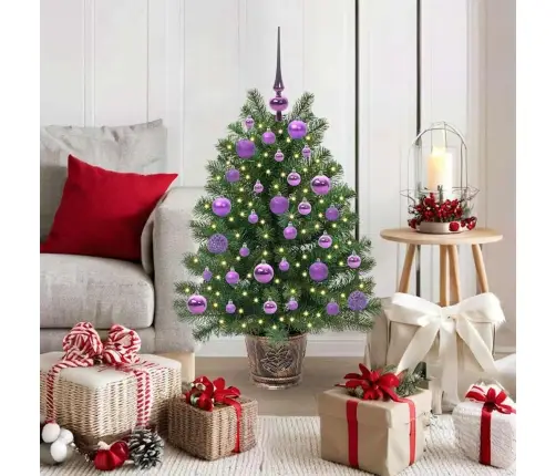 Tehisjõulupuu Koos 150 Led-Iga Roheline 95 Cm Pe Ja Pvc Tehisjõulupuu Koos 150 Led-Iga Roheline 95 Cm Pe Ja Pvc