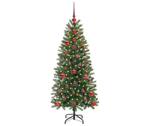 Dirbtinė Kalėdų Eglutė Su 150 Led Žalia 120 Cm Pe Ir Pvc