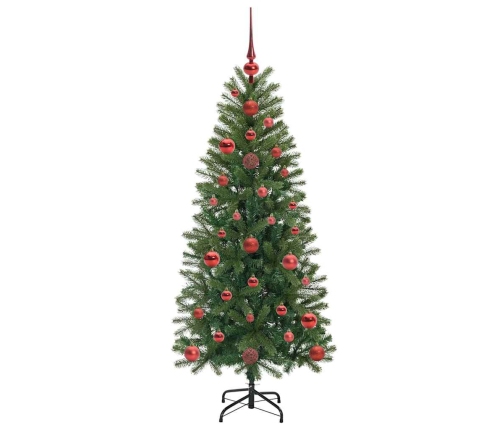 Dirbtinė Kalėdų Eglutė Su 150 Led Žalia 120 Cm Pe Ir Pvc
