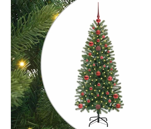 Dirbtinė Kalėdų Eglutė Su 150 Led Žalia 120 Cm Pe Ir Pvc