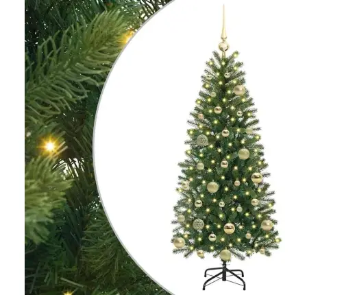 Mākslīgā Ziemassvētku Eglīte Su 150 Led Zaļa 120 Cm Pe Un Pvc Vidaxl