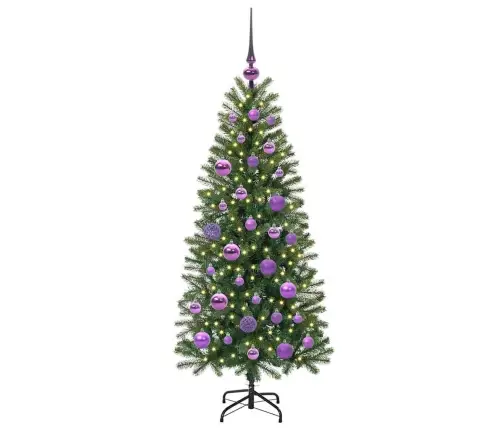 Dirbtinė Kalėdų Eglutė Su 150 Led Žalia 120 Cm Pe Ir Pvc