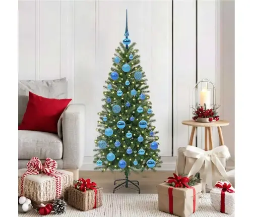 Dirbtinė Kalėdų Eglutė Su 150 Led Žalia 120 Cm Pe Ir Pvc