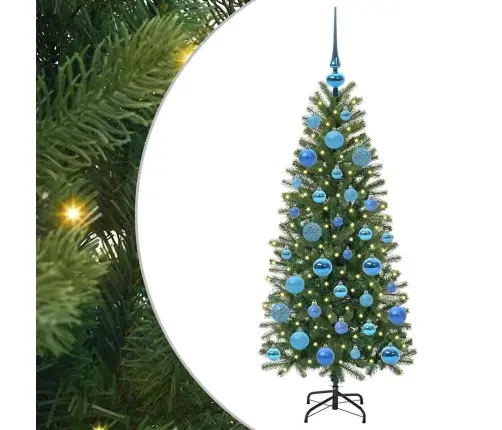 Dirbtinė Kalėdų Eglutė Su 150 Led Žalia 120 Cm Pe Ir Pvc