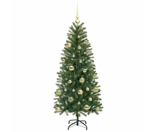 Dirbtinė Kalėdų Eglutė Su 150 Led Žalia 150 Cm Pe Ir Pvc