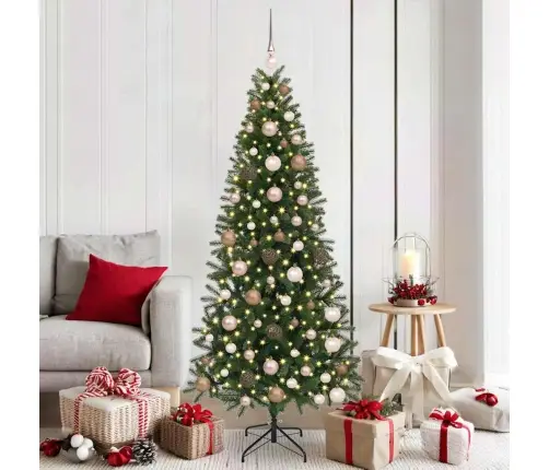 Mākslīgā Ziemassvētku Eglīte Su 300 Led Zaļa 180 Cm Pe Un Pvc Vidaxl