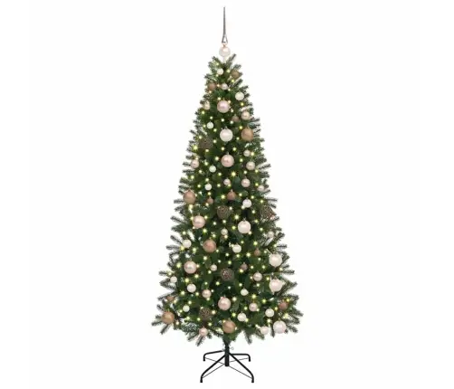 Mākslīgā Ziemassvētku Eglīte Su 300 Led Zaļa 180 Cm Pe Un Pvc Vidaxl