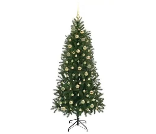 Tehisjõulupuu Koos 300 Led-Iga Roheline 180 Cm Pe Ja Pvc