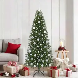 Mākslīgā Ziemassvētku Eglīte Su 300 Led Zaļa 180 Cm Pe Un Pvc Vidaxl