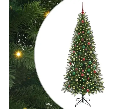Mākslīgā Ziemassvētku Eglīte Su 300 Led Zaļa 180 Cm Pe Un Pvc Vidaxl