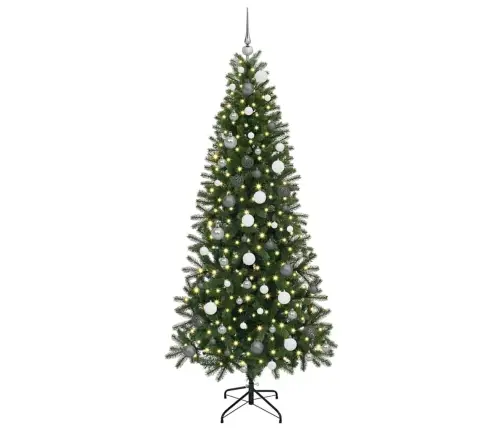 Dirbtinė Kalėdų Eglutė Su 300 Led Žalia 210 Cm Pe Ir Pvc Dirbtinė Kalėdų Eglutė Su 300 Led Žalia 210 Cm Pe Ir Pvc
