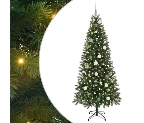 Dirbtinė Kalėdų Eglutė Su 300 Led Žalia 210 Cm Pe Ir Pvc Dirbtinė Kalėdų Eglutė Su 300 Led Žalia 210 Cm Pe Ir Pvc