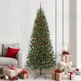 Dirbtinė Kalėdų Eglutė Su 300 Led Žalia 210 Cm Pe Ir Pvc