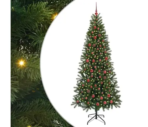 Dirbtinė Kalėdų Eglutė Su 300 Led Žalia 210 Cm Pe Ir Pvc Dirbtinė Kalėdų Eglutė Su 300 Led Žalia 210 Cm Pe Ir Pvc