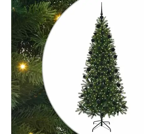 Mākslīgā Ziemassvētku Eglīte Su 300 Led Zaļa 210 Cm Pe Un Pvc Vidaxl