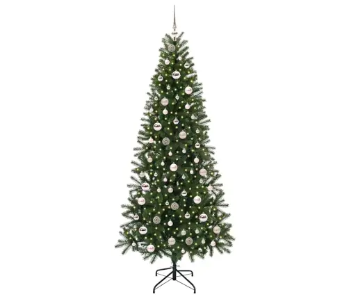 Dirbtinė Kalėdų Eglutė Su 300 Led Žalia 210 Cm Pe Ir Pvc